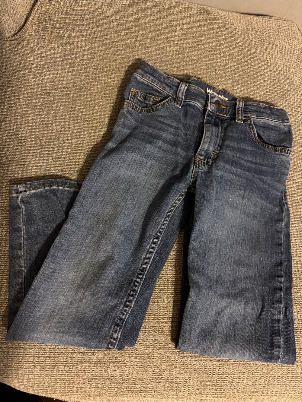 Wrangler Girls's Faded Blue Boot-Cut Jeans